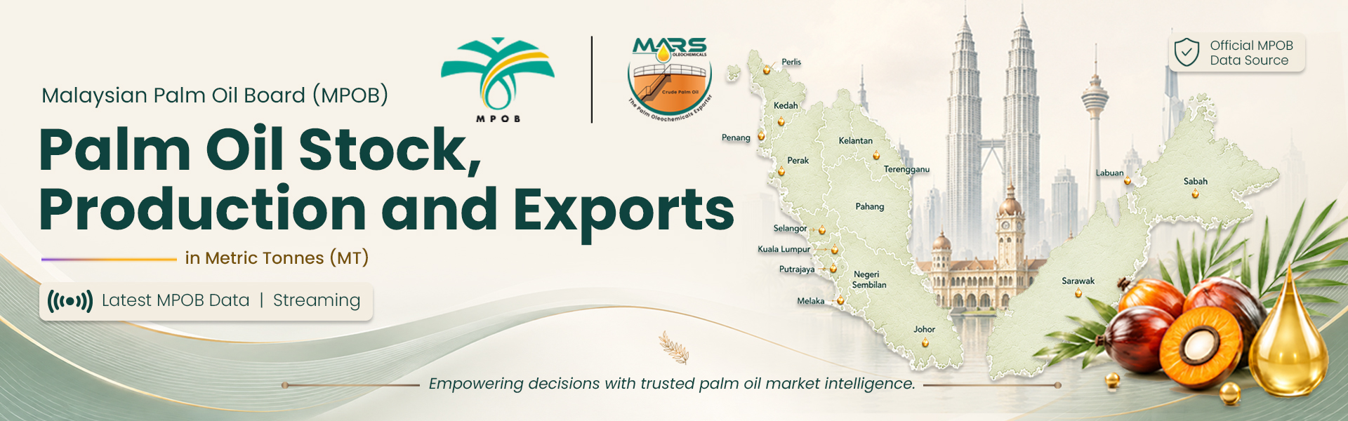 Malaysian Palm Oil Board-palm Oil Stock Production And Exports - Mars Oleochemicals