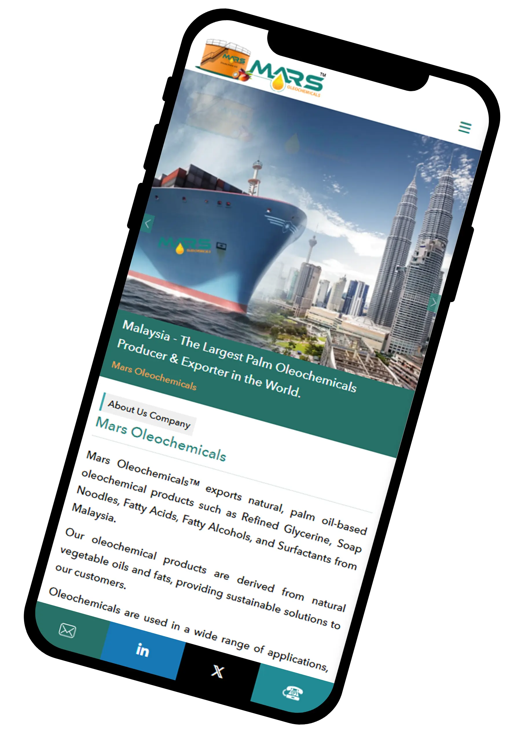 Mars Oleochemicals® exporter in malaysia