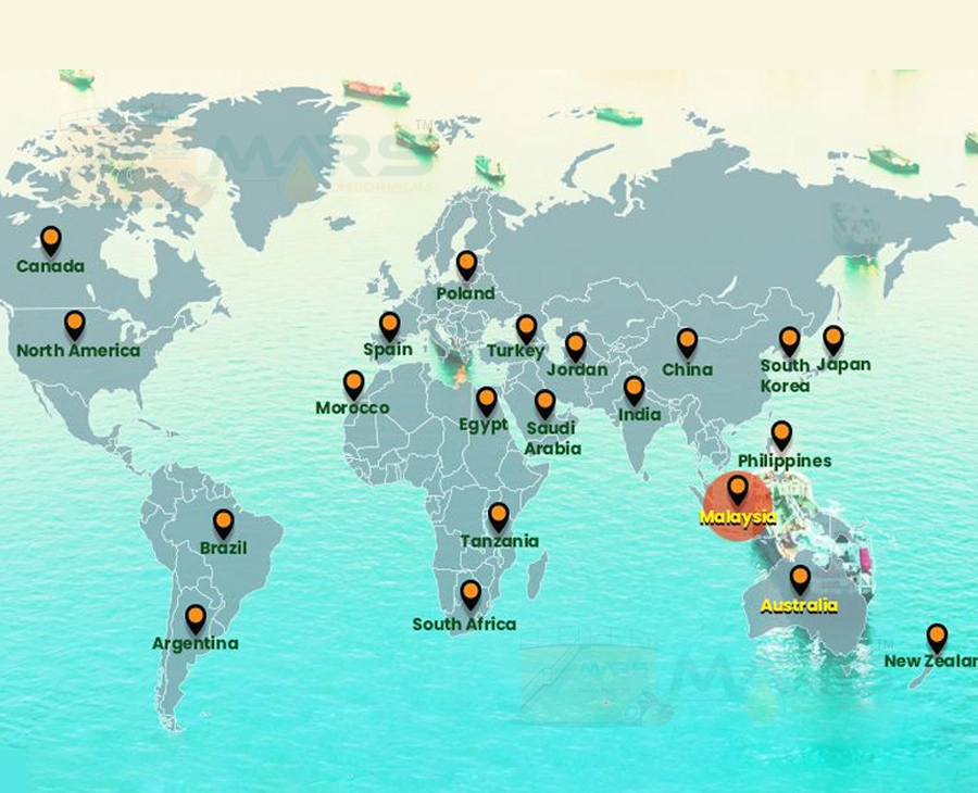 Exports Palm Oleochemicals - Mars Oleochemicals