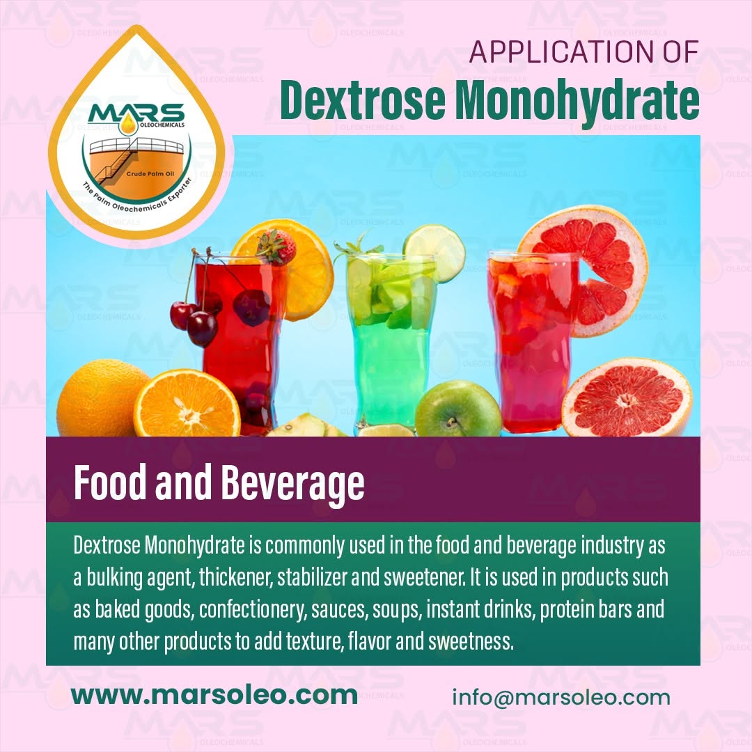 Application of Dextrose Monohydrate in Food & Beverage Industry