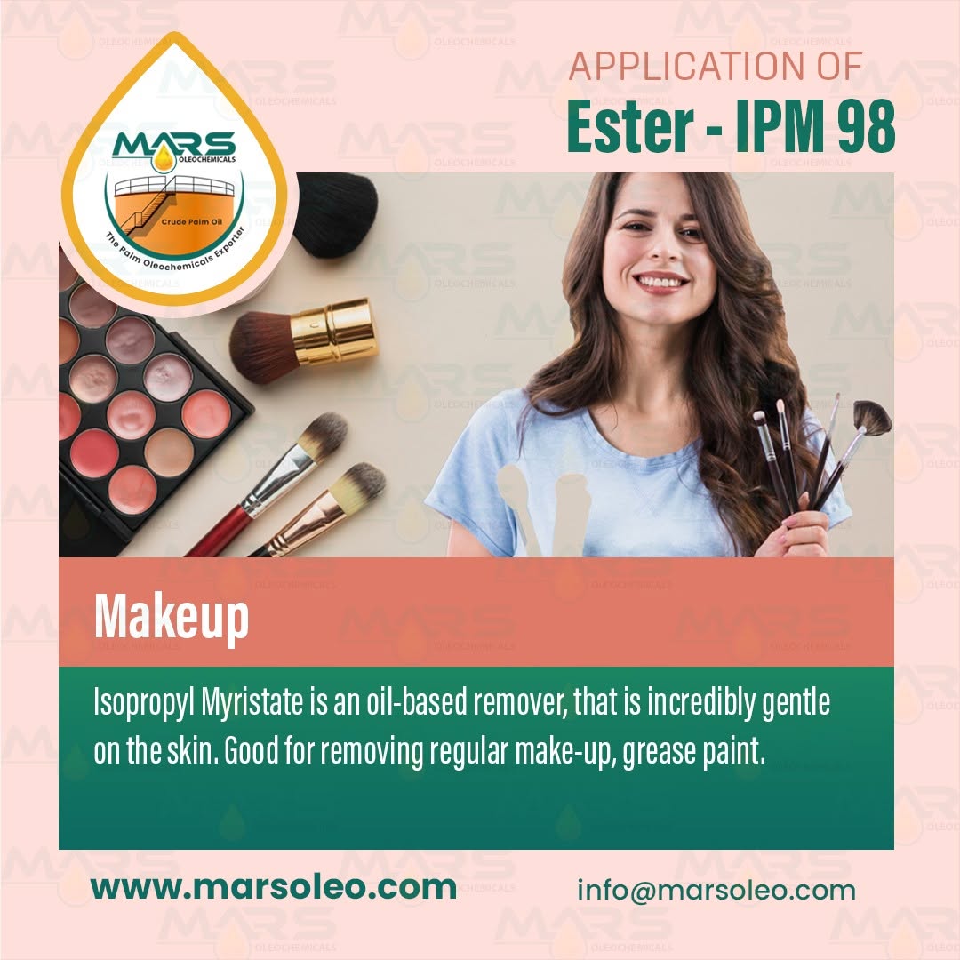 Isopropyl Myristate IPM-98 Advanced Cosmetic Ester for Makeup, Beauty & Skincare Formulations