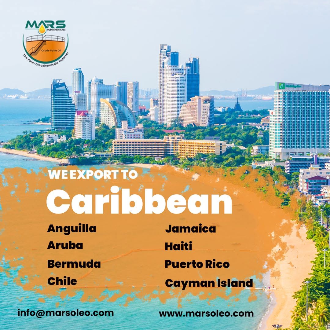Malaysian Palm Oleochemicals Exporter to the Caribbean