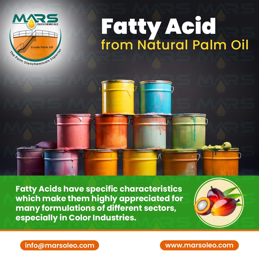 Fatty Acid from Natural Palm Oil | Mars Oleochemicals Malaysia