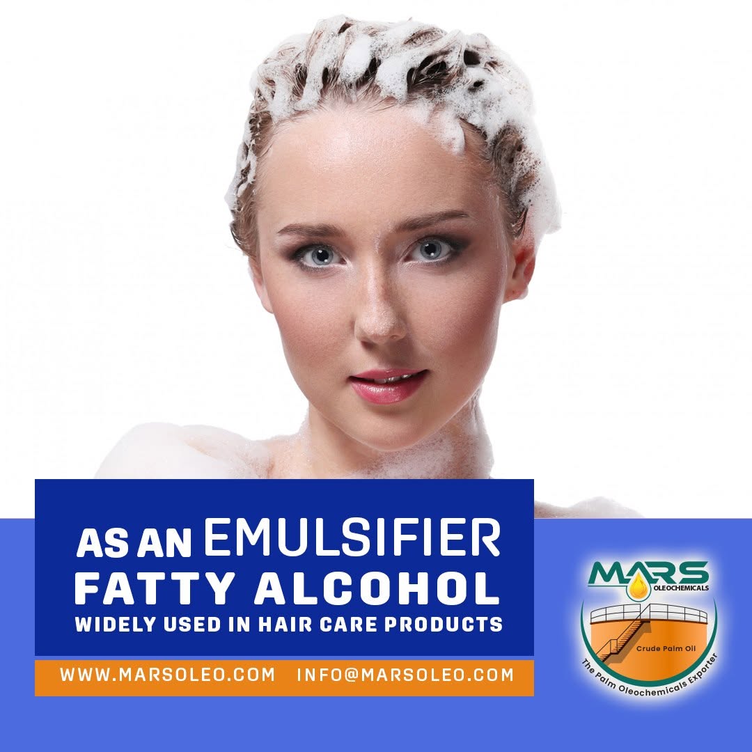 Mars Oleochemicals fatty alcohol featuring shampoo foam and applications in hair care formulations.