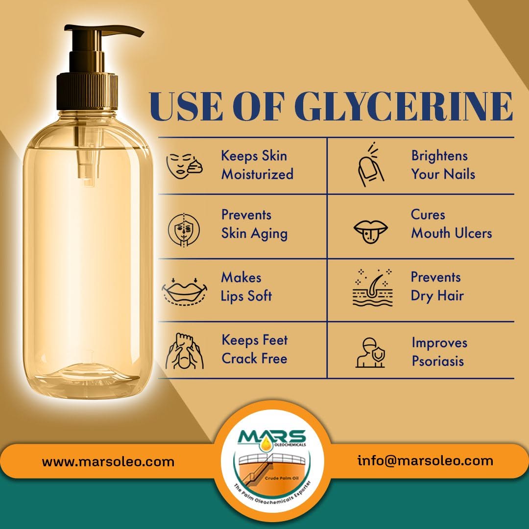 Glycerine in skincare, hair care and personal care, including moisturising skin, softening lips, supporting dry hair care, nail care and foot care formulations.
