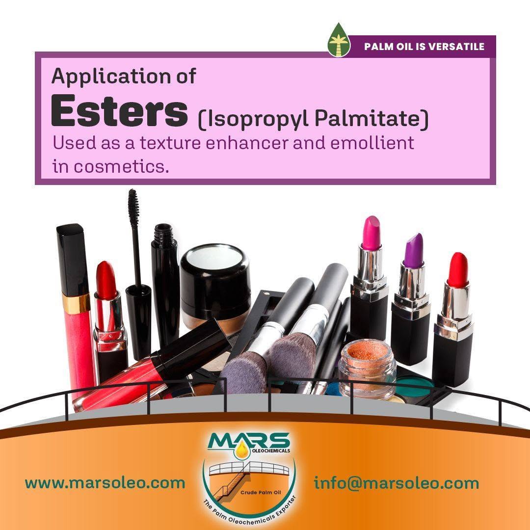 Isopropyl Palmitate is a cosmetic ester that enhances emollience, spreadability, texture and skin feel effectively.