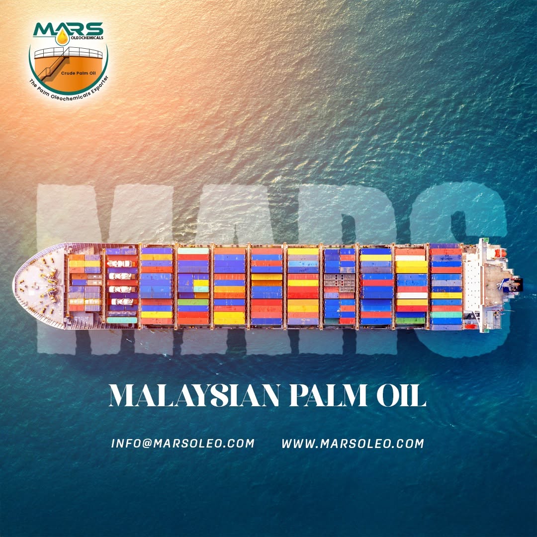 Malaysian Palm Oil export and worldwide supply by Mars Oleochemicals.