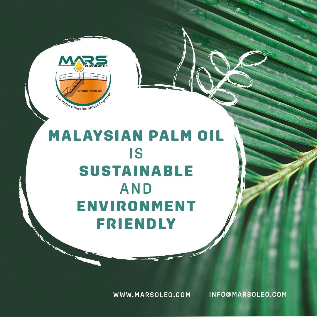 Mars Oleochemicals green promotional about sustainable Malaysian palm oil.