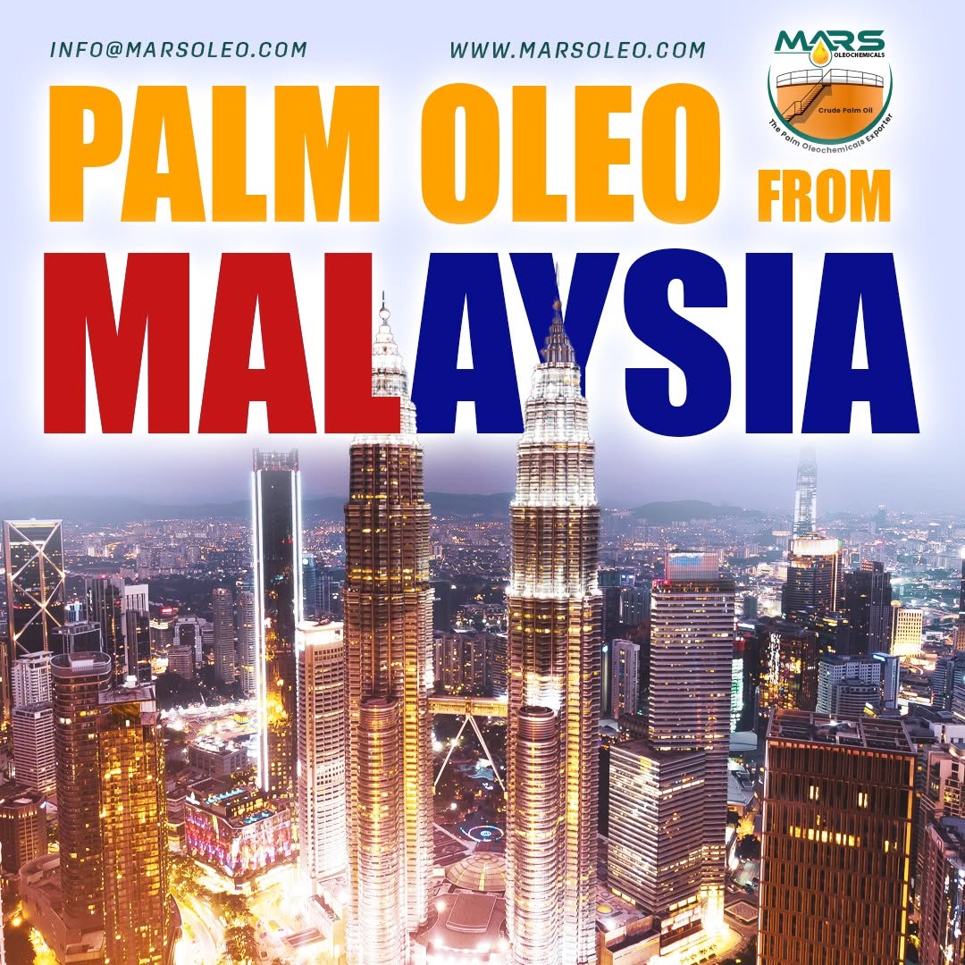 Malaysian palm oleo products supplied by Mars Oleochemicals.
