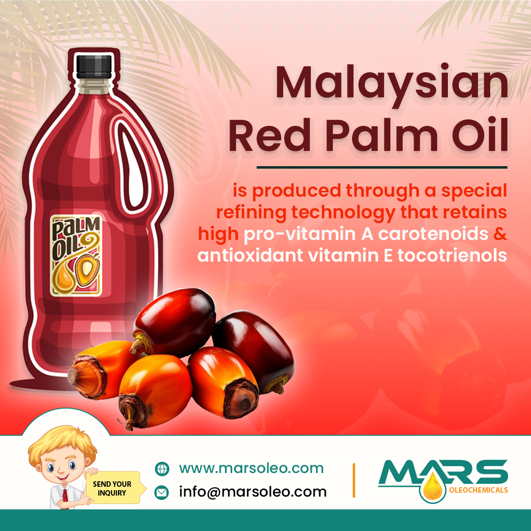 Malaysian Red Palm Oil bottle with fresh palm oil Malaysia