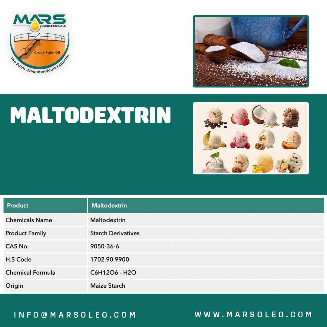 Corn Maltodextrin Food Grade for Nutrition Applications from Malaysia Worldwide.
