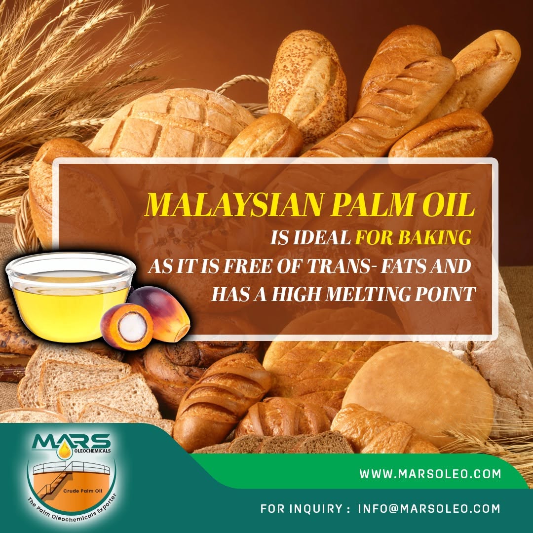 Palm oil, shortening and palm-based fats used in baking.