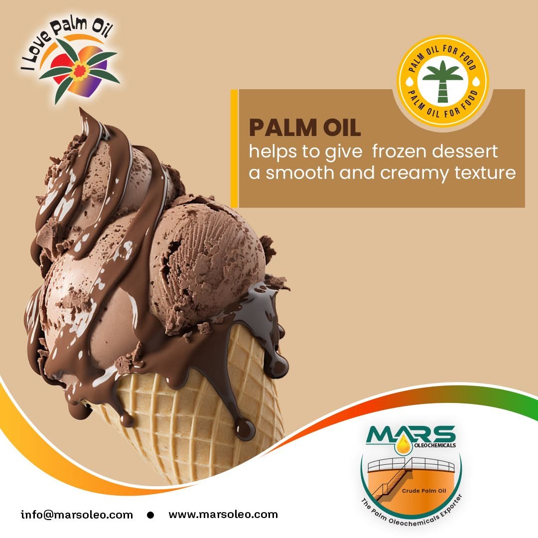 Mars Oleochemicals supplies high-quality Palm Oil and palm-based specialty fats for frozen desserts, ice cream alternatives, frozen confectionery and commercial food manufacturing applications worldwide.
