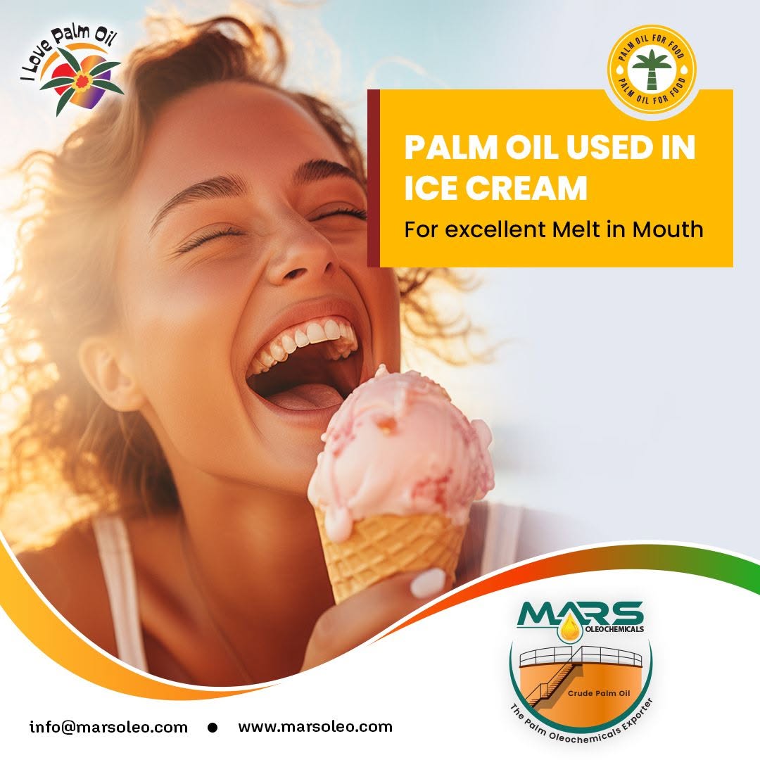 Mars Oleochemicals supplies high-quality refined Malaysian Palm Oil for food manufacturing, bakery, confectionery, cooking and frying applications, offering a neutral taste and mild aroma profile.