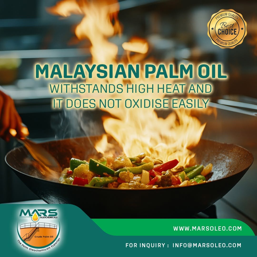 High-temperature Malaysian palm oil and palm olein stability for frying applications.