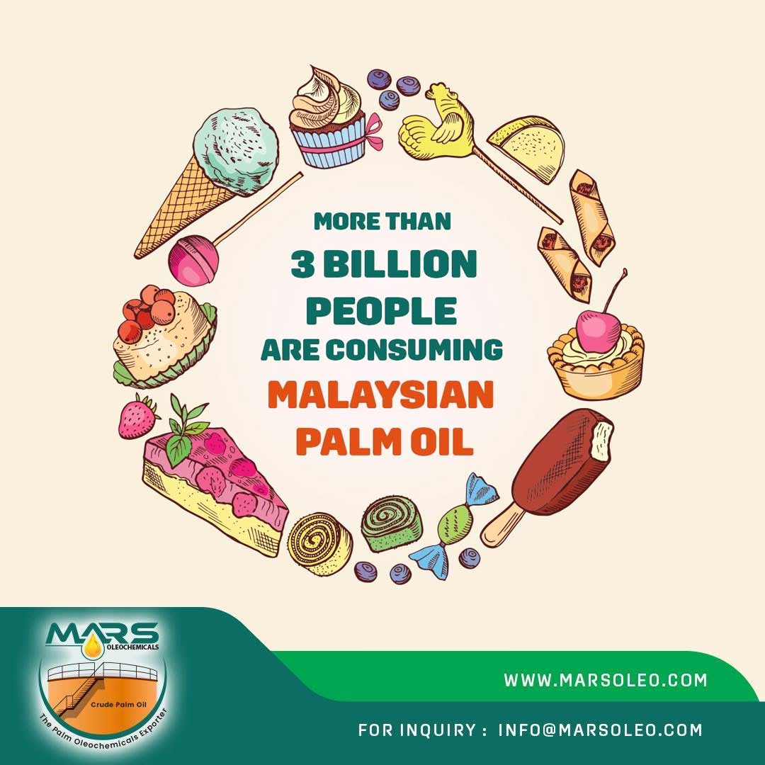 food products representing palm oil consumed by more than 3 billion people worldwide.