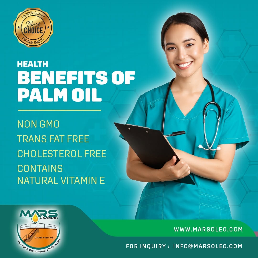Palm oil nutrition natural vitamin E, cholesterol-free plant origin and Malaysian palm oil characteristics.