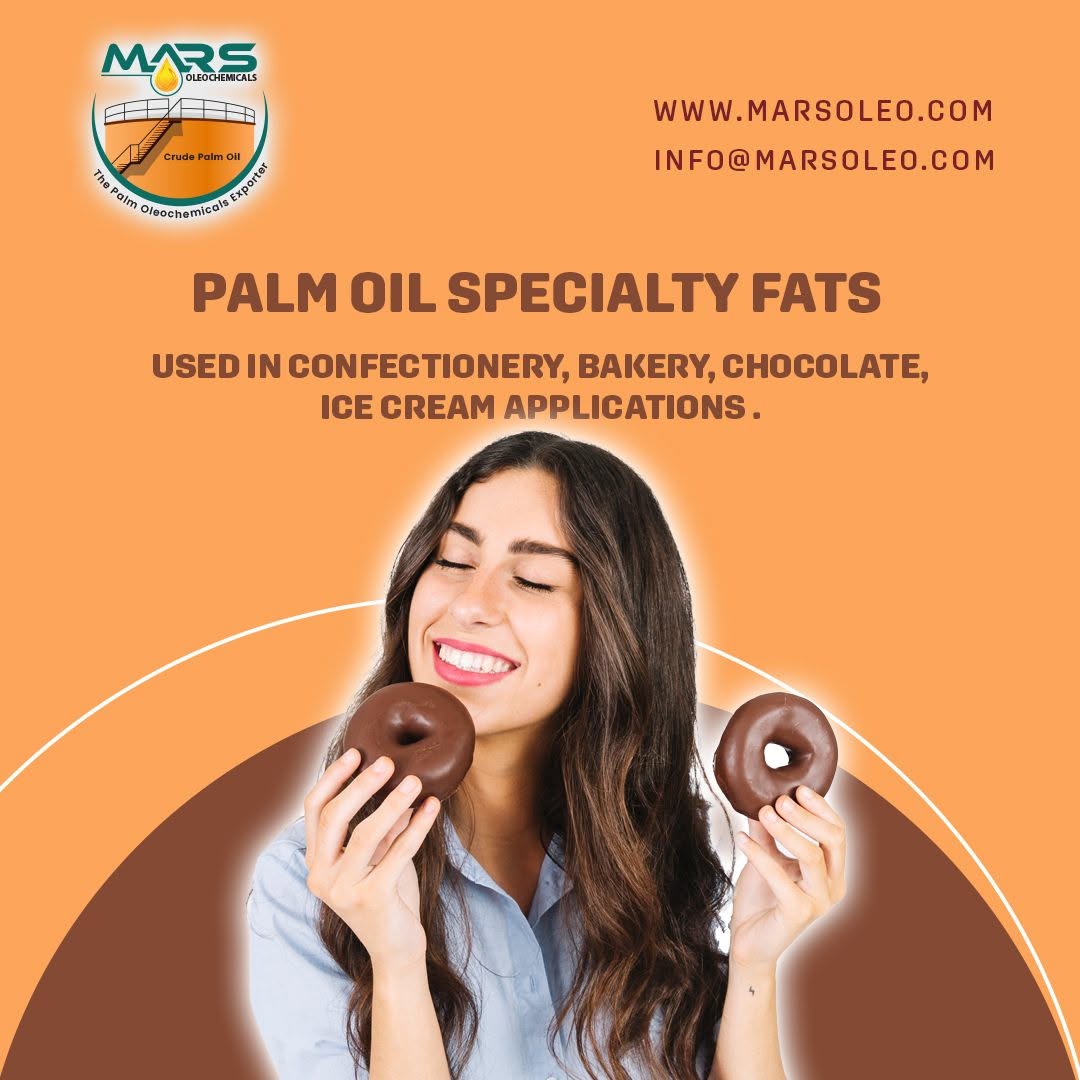 Palm Oil Specialty Fats for confectionery, bakery and chocolate applications.