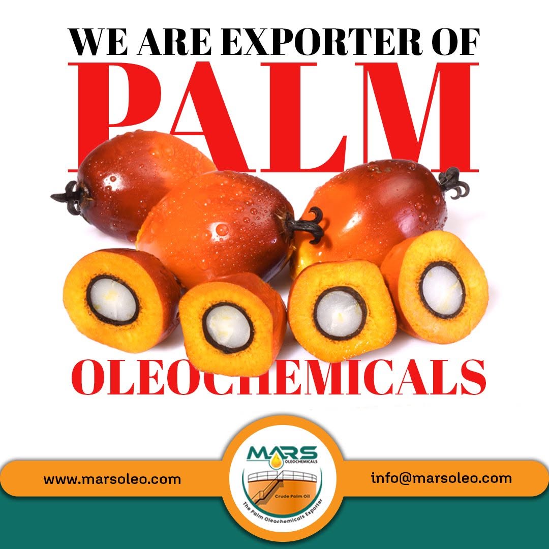 Mars Oleochemicals is a trusted exporter of high-quality Palm Oleochemicals for global industrial markets