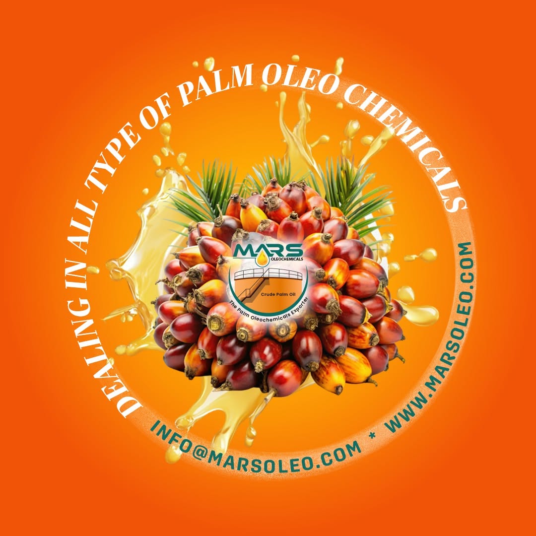 Palm oleochemicals including glycerine, fatty acids, fatty alcohols, surfactants, soap noodles and esters.