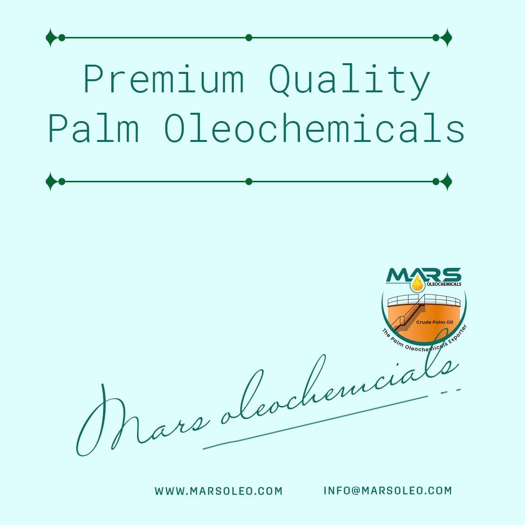Premium palm-based oleochemical products from Supplier Malaysia personal care, home care and industrial manufacturing.
