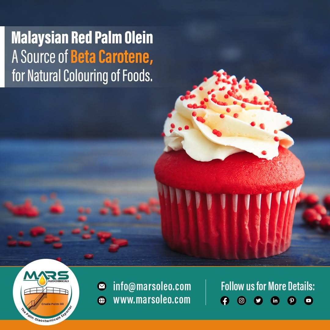 Malaysian Red Palm Olein as a natural carotenoid and beta-carotene source for food applications.
