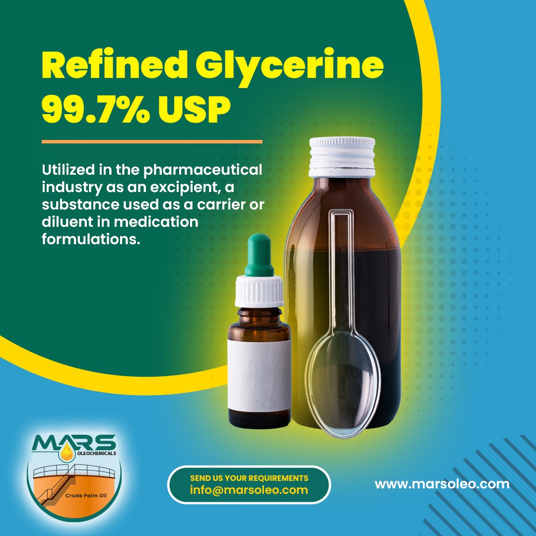Refined Glycerine 99.7% USP Malaysia | Pharmaceutical Grade Glycerin Supplier