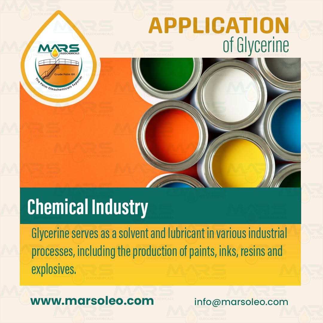 Industrial Refined glycerine applications in chemical manufacturing