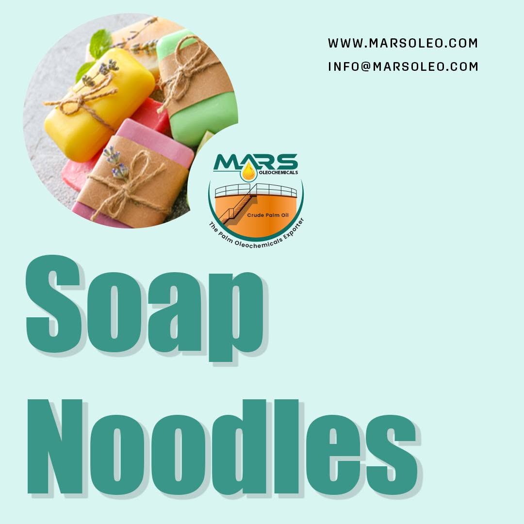 Mars Oleochemicals Soap Noodles featuring colorful soap bars representing toilet, beauty and laundry soap manufacturing.