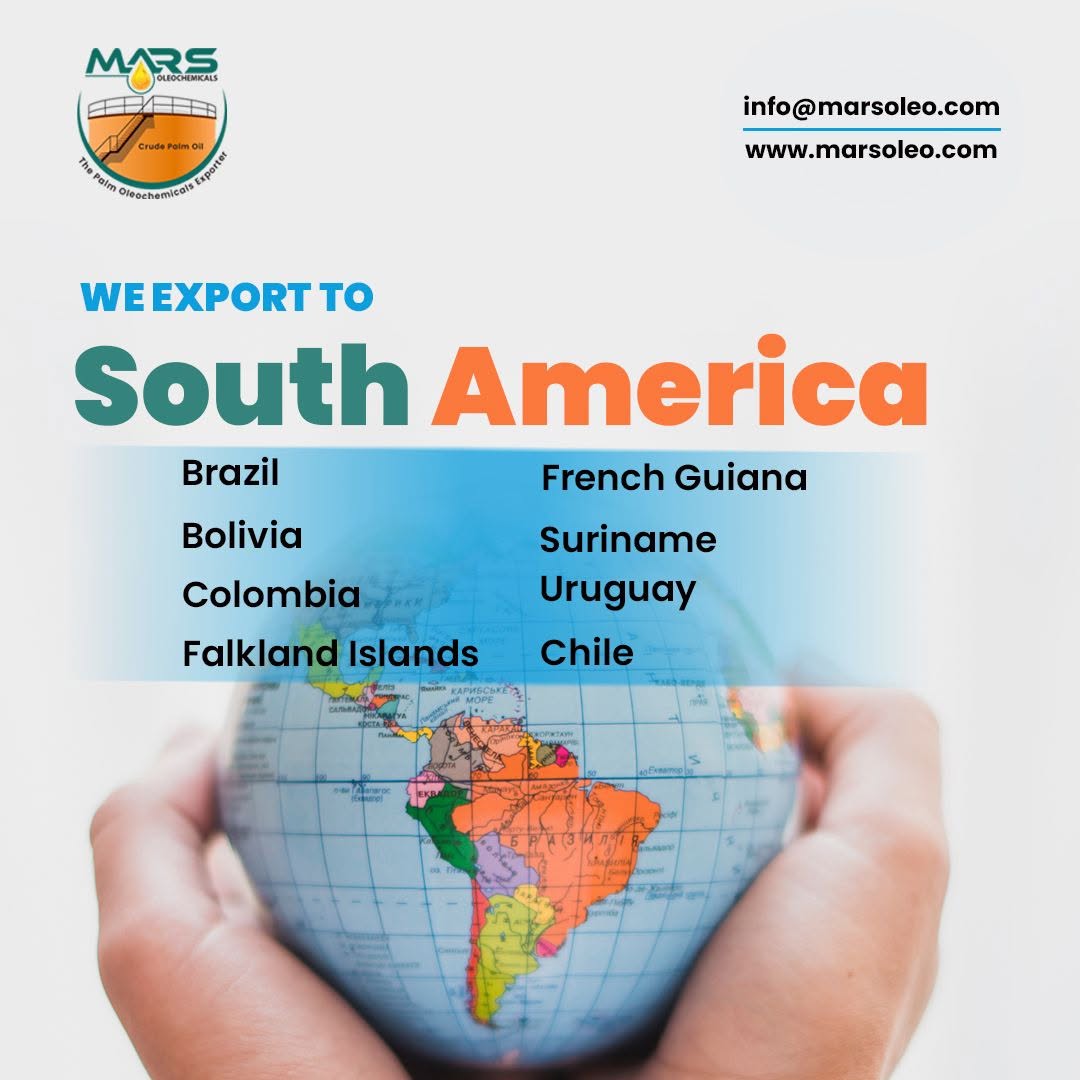 Malaysian Palm Oleochemicals Exporter to South America
