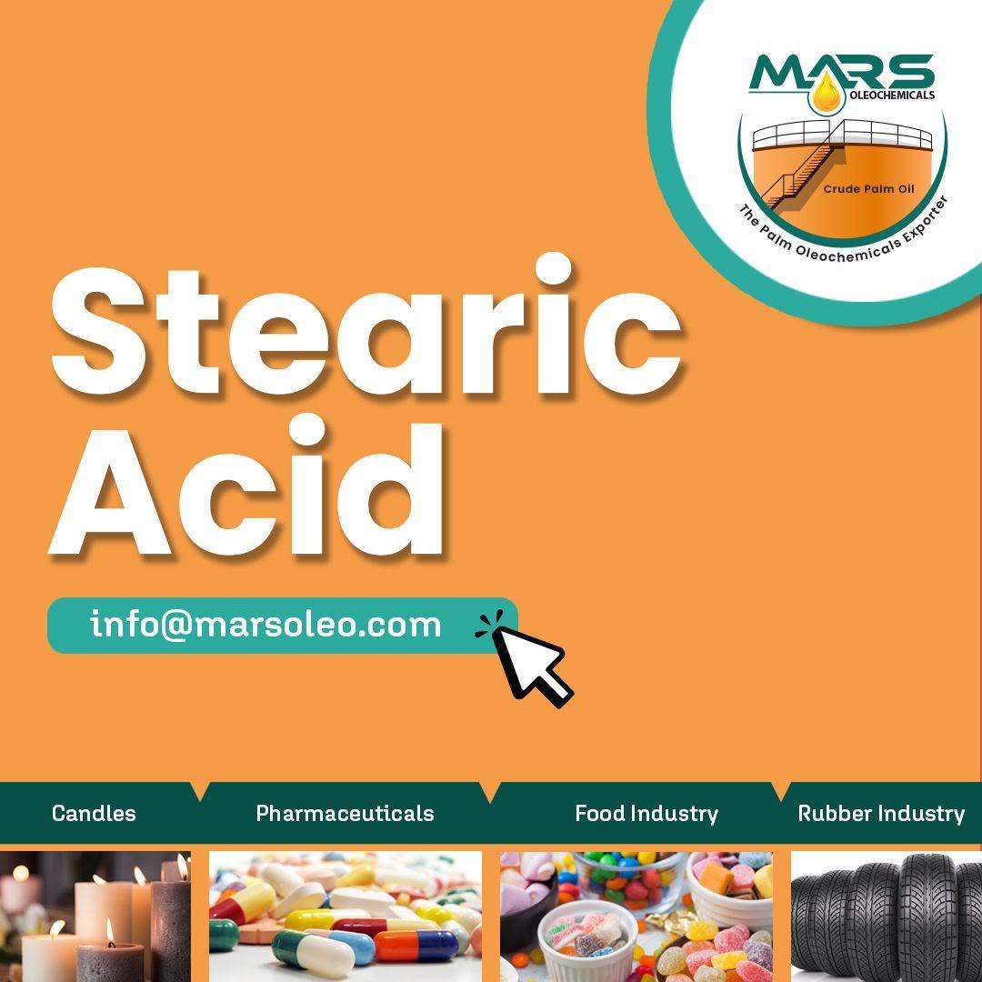 Stearic Acid is a versatile fatty acid used for hardness, lubrication, thickening and processing support across candle, rubber, cosmetic, soap and industrial applications.