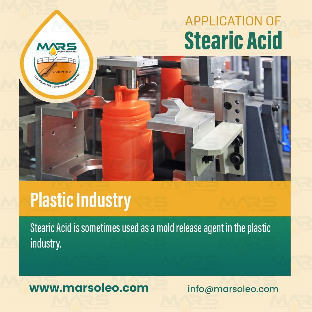 Stearic Acid is an important processing additive used in the plastic industry to improve manufacturing efficiency and product quality