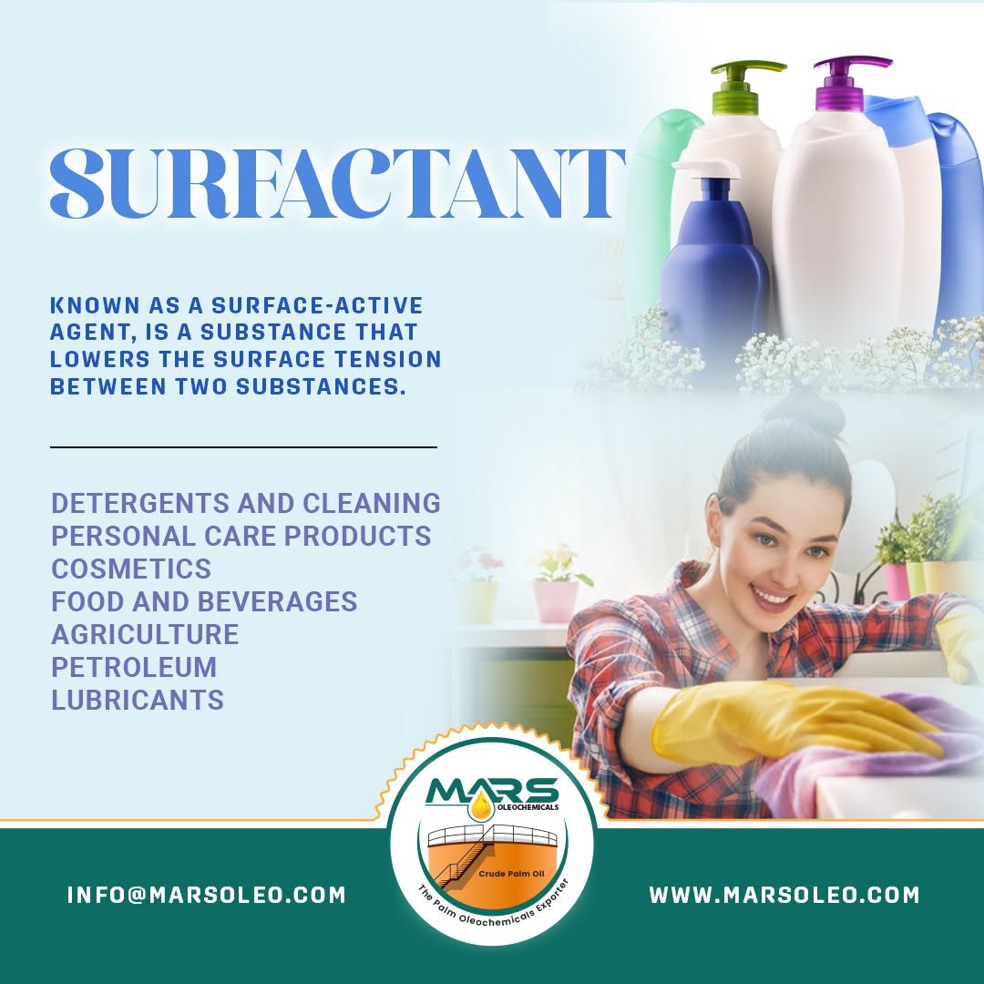Surfactant applications in detergents, cleaning products, personal care, cosmetics, agriculture and industrial formulations.