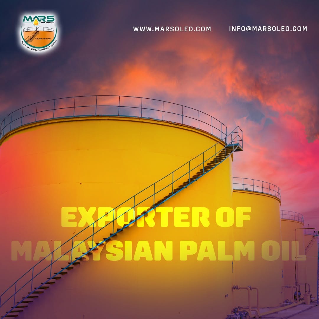 Mars Oleochemicals tanks and the message Exporter of Malaysian Palm Oil.