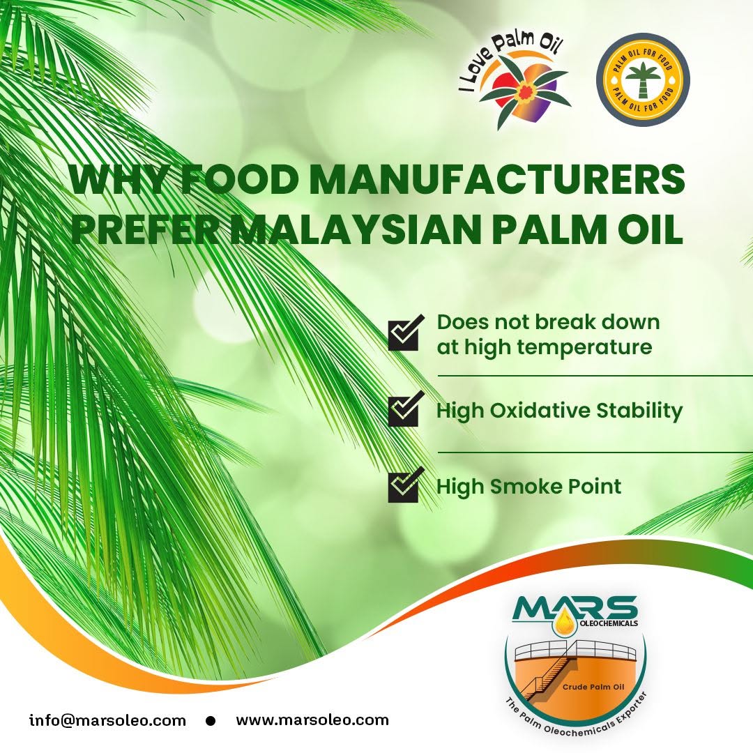 High-Performance Malaysian Palm Oil for Food Manufacturing
